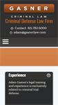 Mobile Screenshot of gasnerlaw.com