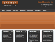 Tablet Screenshot of gasnerlaw.com